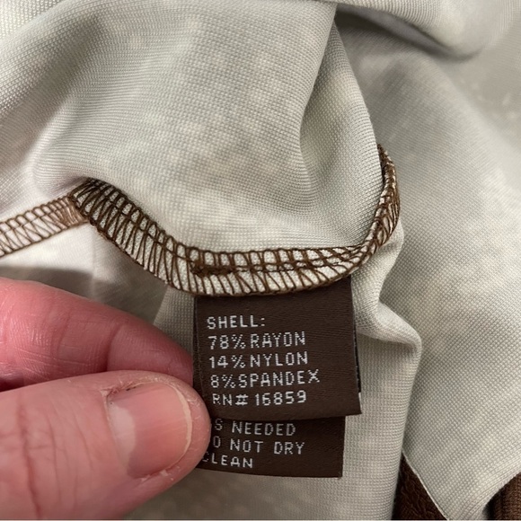 J. McLaughlin Brown & Cream Snakeskin Print Stretch Knit Straight Skirt Size 8 - Picture 8 of 10